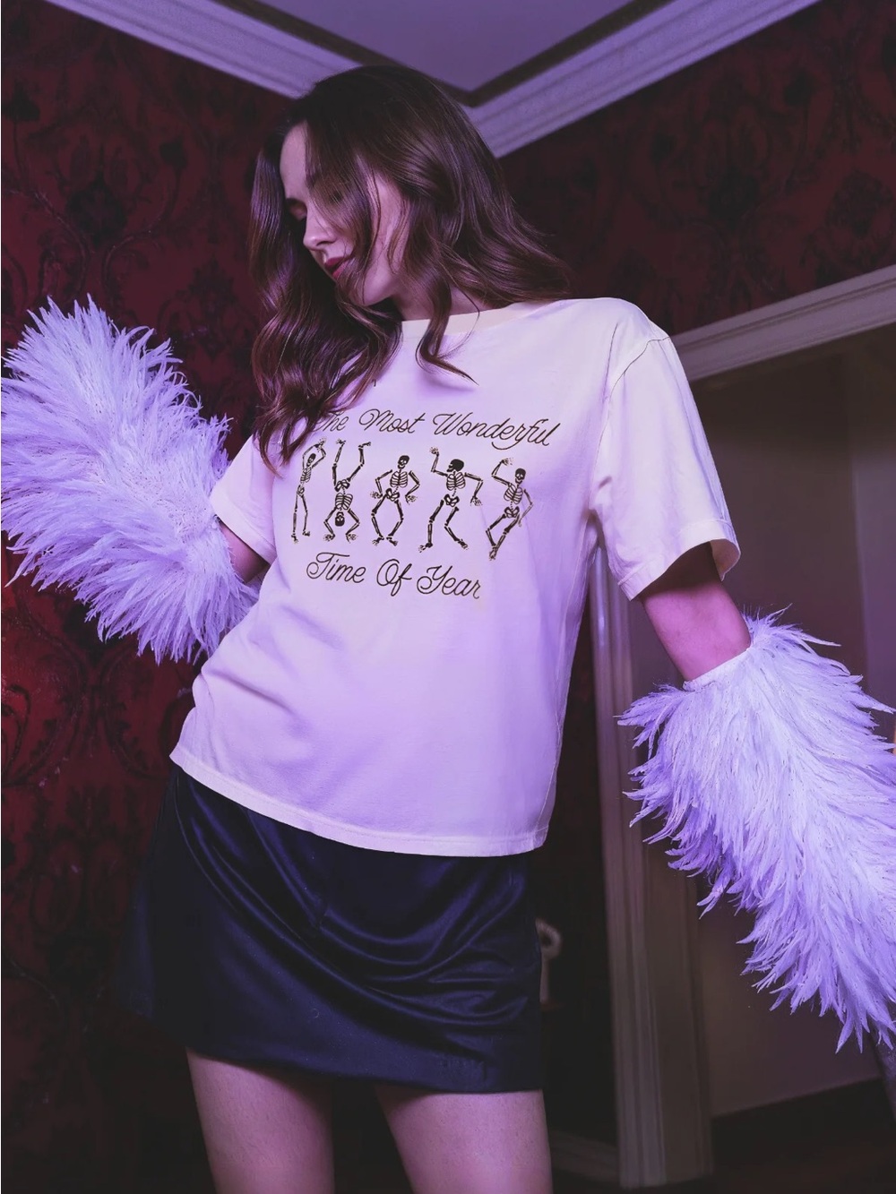 EUC Wildfox Halloween Favorite Time of Year Ryan Tee S - Picture 4 of 6
